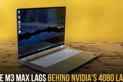 Apple M3 Max lags behind Nvidia's 4080 Laptop